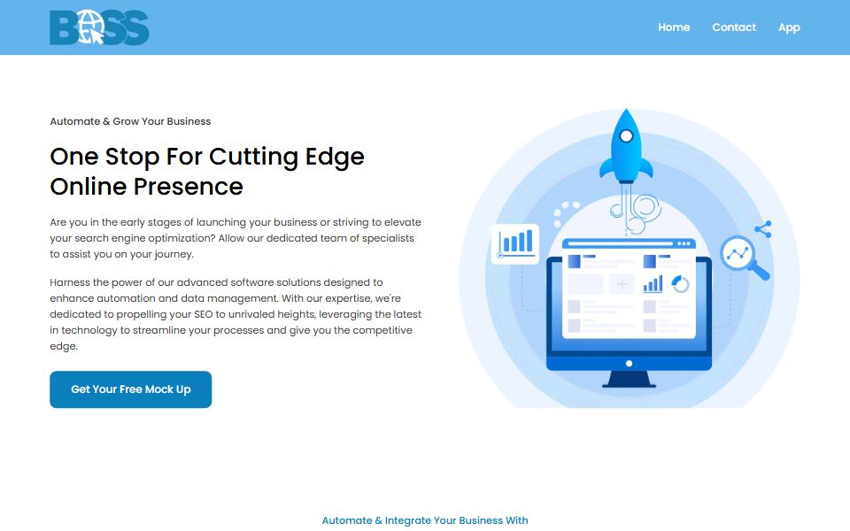 BOSS Solutions website